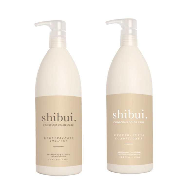 shibui everydayness shampoo & conditioner, liter duo