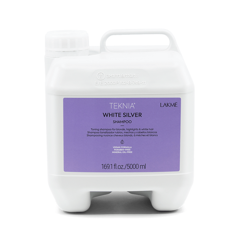 lakme teknia white silver shampoo angle 3