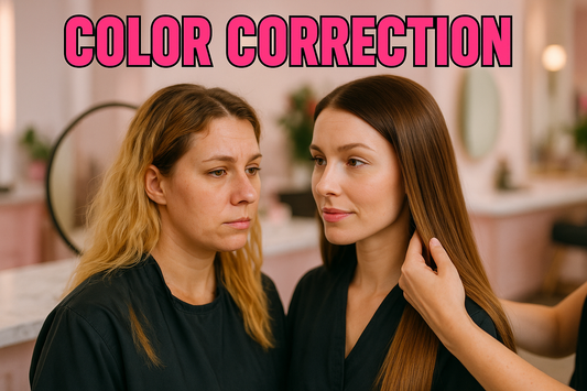 color correction hair rescue services in Chino salon