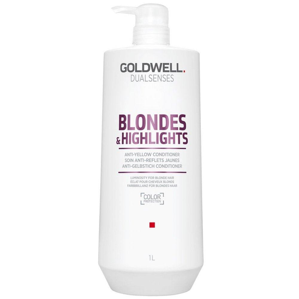 goldwell dualsenses blonde & highlights anti-yellow conditioner angle 2