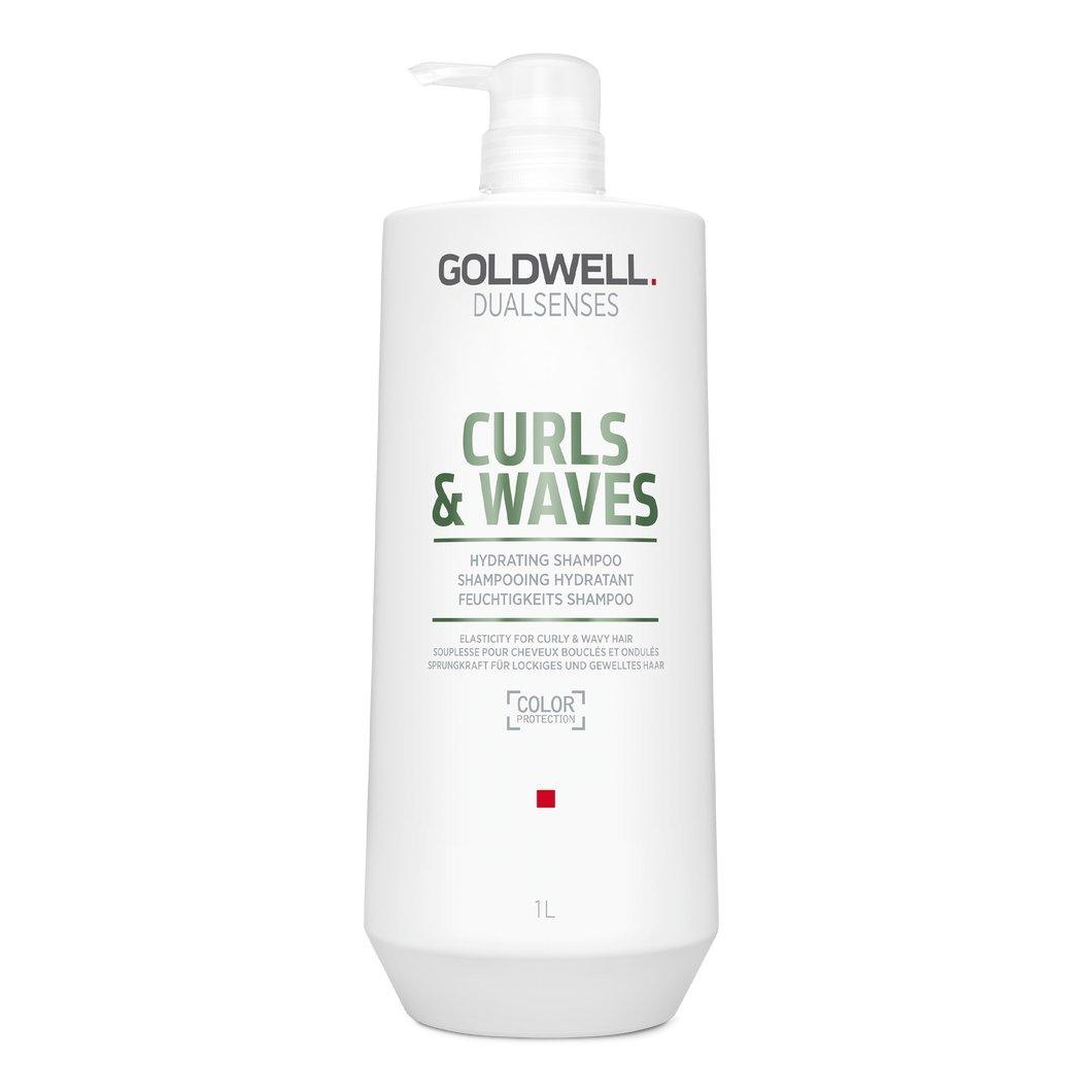 goldwell dualsenses curls & waves hydrating shampoo angle 2