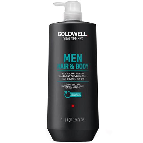 goldwell dualsenses men hair & body shampoo angle 2