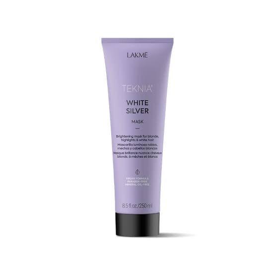 lakme teknia white silver mask