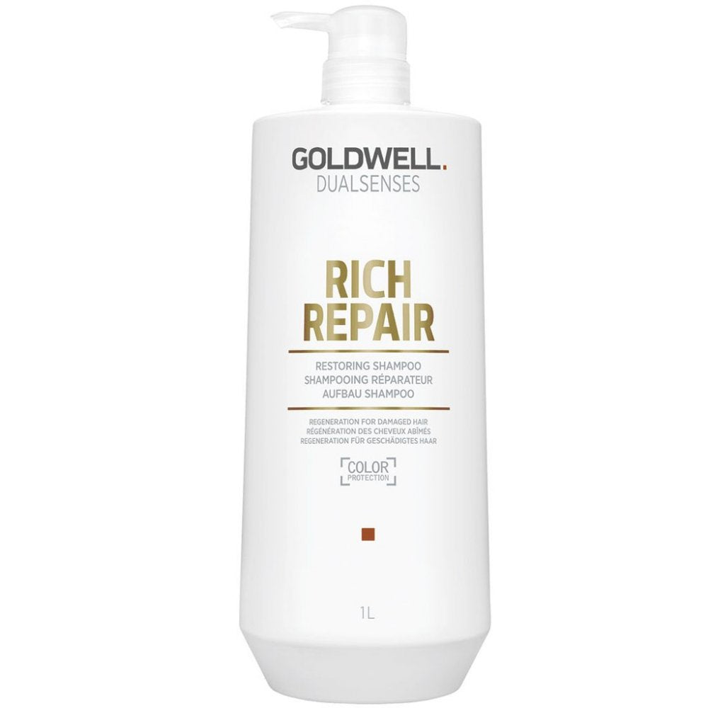 goldwell dualsenses rich repair restoring shampoo angle 2