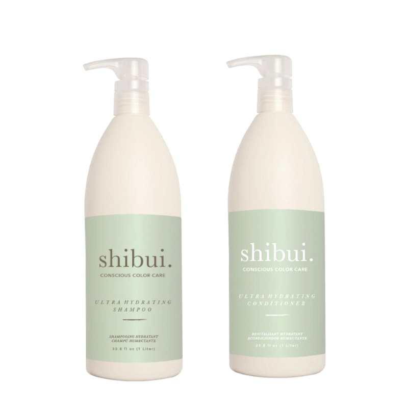 shibui ultra hydrating shampoo & conditioner, liter duo