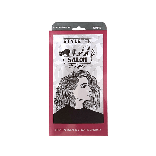 styletek solid black smooth cutting cape 45x60