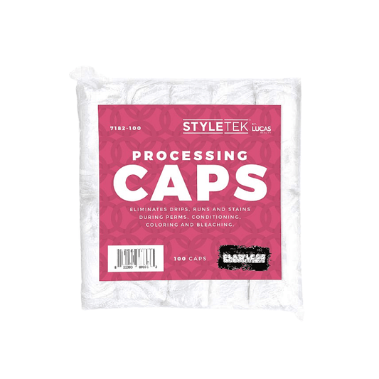 styletek clear processing caps -100pk